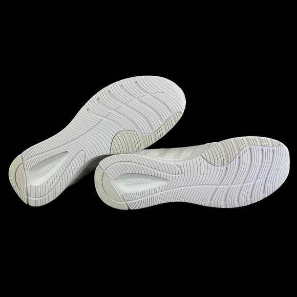 Adidas Edge Lux 5 White Metallic Grey Running Shoes GZ6741 Women's Size 11 - Picture 9 of 11